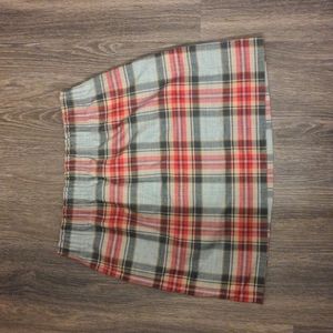 Plaid J Crew Sidewalk Skirt